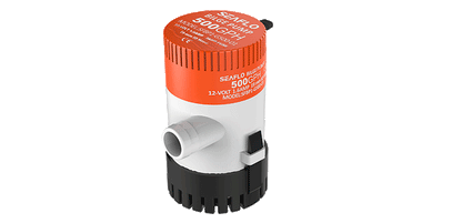 Seaflo Bilge Pump 500 GPH 12 Volt SFBP1-G500-01 Set Hose&Connector