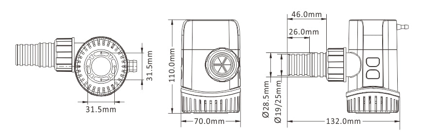 13A SERIES 1100GPH Non-Automatic BILGE PUMPS