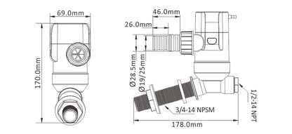 LIVEWELL/BAITWELL PUMPS 13E SERIES 1100GPH