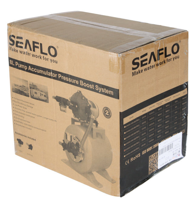SEAFLO 8L Accumulator Pressure Boost System