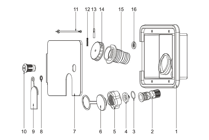 RV Water Inlet Hatch
