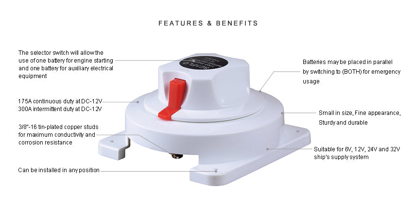 SEAFLO Battery Selector Switch