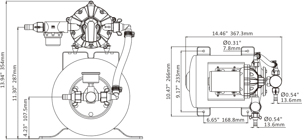 SEAFLO 8L Accumulator Pressure Boost System
