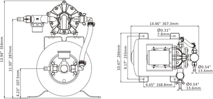 SEAFLO 8L Accumulator Pressure Boost System