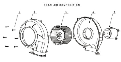 03 Series SEAFLO Flange Mount Bilge Blower Fan 320 CFM