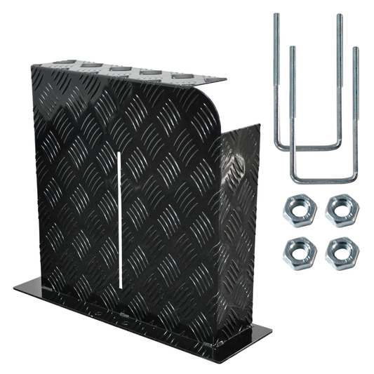 Base Mount Aluminium Diesel Heater Fuel Tank Cover Black/Silver Left/Right