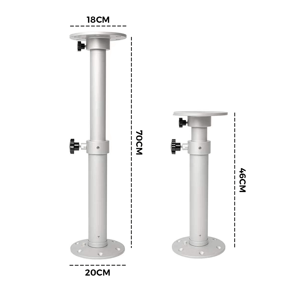 Table Pedestal Telescopic Furniture Leg for RV Marine Boat Caravan Motorhome