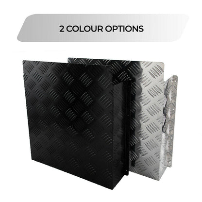 Caravan Diesel Tank Cover for 10L/15L Tank Black/Silver
